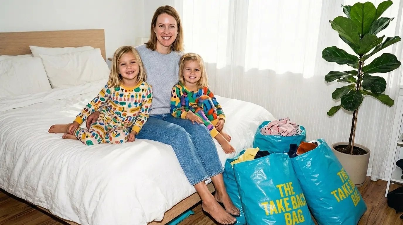 Pink Take Back Bag delivered to doorstep